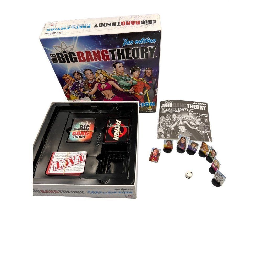 Big Bang Theory Fan Edition Board Game Trivia Fact Fiction 2-8 12+